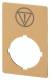 Moeller 180470 EATON M22-XZK-ESS sign EMERGENCY STOP yellow 50x33mm with symbol IEC60417-5638 