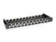 Equip 48,3 cm ( 19 Zoll ) Patchpanel 24xKeystones UTP 1U LSA/110 RAL9005