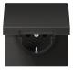 Jung AL1520KIKLAN SCHUKO socket hinged cover LS aluminum anthr.