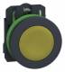 Schneider Electric XB5FA51 Schneider push button complete flush plastic yellow 30mm 1S IP69K