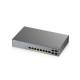 Zyxel Switch smart managed Layer2 12 Port? 10x 1GbE? PoE budget 130 watts? 8x PoE at ? 2x SFP? 48,3 cm ( 19 inch ) ? GS1350-12HP