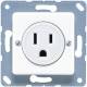 Jung 121-15 WW Steckdose US-Norm NEMA 15 A 125V ~ Schraubklemmen ohne Krallen