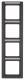 Berker 10146016 Rahmen 4fach mit B-feld Q.1 anthrazit samt