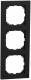 Merten MEG4030-3603 M-Pure frame 3-fold black matt M-Pure