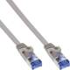 InLine® Patchkabel flach, U/FTP, Cat.6A, grau, 1 m
