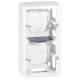 Legrand 080282 surface-mounted housing 2x2M vertical Mosaic ultra-white