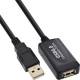 InLine® USB 2.0 Aktiv-Verl., mit Signalverstärkung Repeater, ST A / BU A, 5m