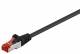 Goobay 68698 CAT 6 patch cable, S/FTP (PiMF), black - LSZH halogen-free, copper