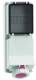 Bals 15160 Wandsteckdose TE abgesichert 125A 5p 400V 6h IP67 rot ohne Absicherung