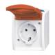 Busch Jaeger 2CKA002083A0825 20EW/DVN-53 socket outlet with red hinged cover ocean IP44 grey/blue-green
