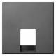 Merten MEG4211-0414 central plate for telephone RJ11/RJ12 anthracite System M