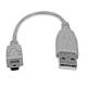 StarTech.com 6in Mini USB 2.0 Cable - A to Mini B - Type A Male USB - Mini Type B Male USB - 6