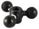 RAM Mounts Triple-Adapter - B-Kugel (2,5 cm ( 1 inch ))