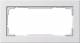 Gira 100222 2-fold cover 1002 22, pure white matt-s-without crossbar E2