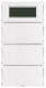 Berker 75663780 Tastsensor 3-fach mit RTR, Display S.1/B.1/B.3/B.7 Glas