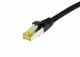 Patch cable RJ45, CAT6A 500Mhz, 15m, black, S-STP(S/FTP), TPE/LSZH(Ultraflex), AWG26, with CAT7 raw cable, Synergy 21