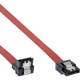 InLine® SATA Anschlusskabel abgewinkelt, mit Sicherheitslasche, 0,15m