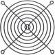 InLine® Lüftergitter Metall, 120 x 120 mm, schwarz
