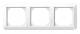 Merten 389325 389 325 1-M-Frame 3-gang active white, glossy