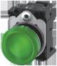 Siemens 3SU11536AA403AA0 Leuchtmelder 22 mm rund grün Linse glatt AC 110 V