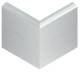 Niedax GAEG 78 N GK external corner panel, smooth, height 78 mm, natural anodized aluminum