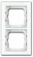 Busch Jaeger 2CKA001754A4438 BJ 1722-280 Abdeckrahmen 2f Busch-axcent weissglas