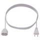 Bachmann Kabel, Verlängerung, Dose(Euro,CEE7/16)->Stecker(Euro,CEE7/16), 2m, weiss