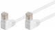 Goobay 96072 CAT 5e patch cable 2x 90° angled, U/UTP, white - CCA copper mixture, 2x RJ45 plug 90° (8P8C)