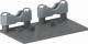 OBO Bettermann 6154961 OBO FLK-HL ZL flex duct holder with double strain relief anthracite gray 