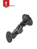 RAM Mounts Saugfuss-Set, AMPS-Anbindung, B-Kugel 2,5 cm ( 1 inch ), rund