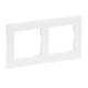 Legrand 765172 SEANO 2-way frame in the colour finish Ultraweiß