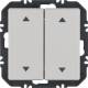 Berker 24126284 Wandsendermodul Enocean mit Wippe 2fach mit Symbol Pfeile Q.x alu