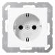 JUNG A1520BFKIWW SCHUKO Steckd.KI 16A, 250V ~ Serie A alpine white