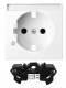 Merten MEG2335-0325 extension set ÜSS for socket active white glossy System M