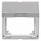 Merten 516560 Intermediate ring with hinged lid, aluminum AQUADESIGN