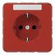 JUNG CD1520BFKINART SCHUKO socket, 16A 250V CD m.Schriftf.KI red