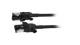 Synergy 21 S218113 Patch cable RJ45, CAT6A 500 MHz, 1.0 m, black, S/FTP, slimline round d=4.5 mm, TPE/LSZH (Superflex), AWG28, with CAT7 bare cable, rotatable connector, Synergy21