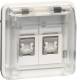 Hager WNA227B UAE socket outlet insert 8/8-pole shielded Cat.6 W.1 IP55 pws