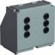 Hager LV8ZMKD Meter holder short FV+size 1-3 H97 mm for plug-in meters