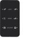 Berker 75143165 Touchsensor 3fach mit Busankoppler R.1 Glas, schwarz