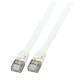Patchkabel RJ45, CAT6A 500Mhz, 0,25m, grau U/FTP flach,