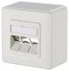 Metz Connect 130B20D30002KE BTR Keystone 3Port DE AP empty pure white junction box