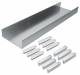 Hager AKU2000702 floor duct lower part, 2-sided with side profile AK 200x70mm 2.4m
