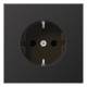 Jung AL1520ND SCHUKO socket without claw LS aluminum dark