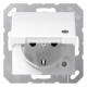 Jung AS1520BFKLKOWW SCHUKO-Steckdose mit Klappdeckel alpinweiß