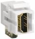 Hager VZ20HA Keystone module universal HDMI socket to HDMI socket 90° angle