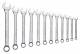 KLAUKE KL365 ring spanner set , 12 pieces size 8-22mm chrome plated