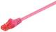 Goobay 95593 CAT 6 patch cable, U/UTP, magenta - CCA copper mixture