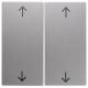 Berker 16441404 rockers with printed symbol arrows B.1/B.7 glass matt aluminum