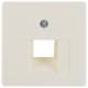 Berker 146802 central plate for UAE socket, glossy white